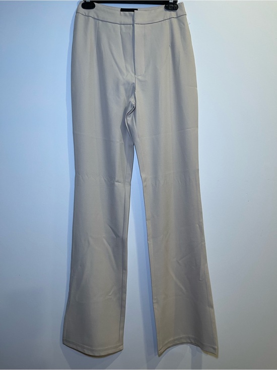 PrettyLittleThing Pants - Women's Cream Flare Dress Pants prettylittlething NWT